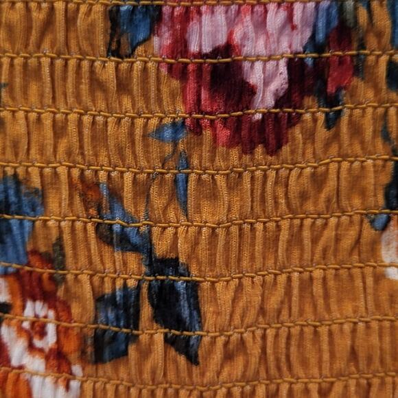 BOHO Shirt by Ricki's Floral Off Shoulder Style Size S/P - Picture 10 of 11